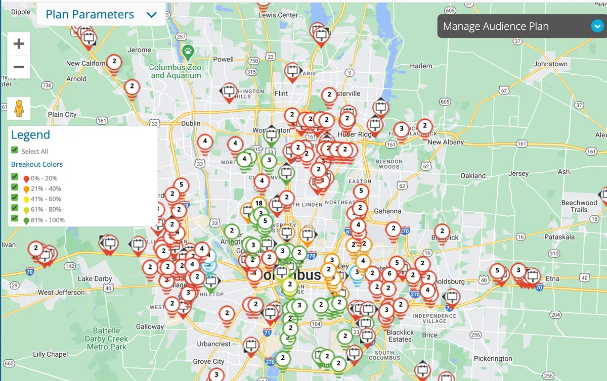 DOmedia inventory search and filter interface